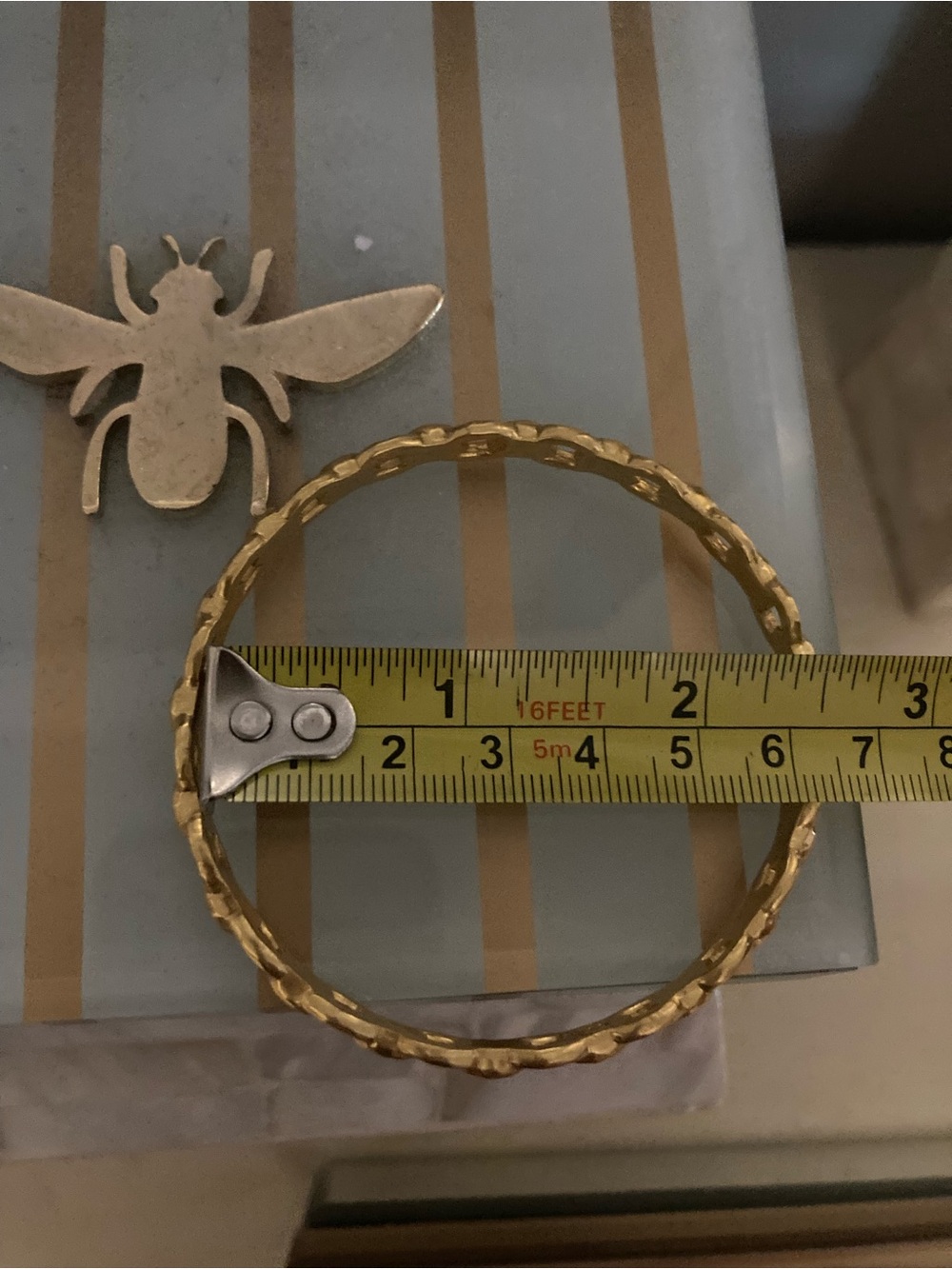 Julie Vos Gold Link bangle Bracelet. - Picture 5 of 7